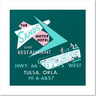 1950s Sands Motor Hotel on Route 66 Posters and Art